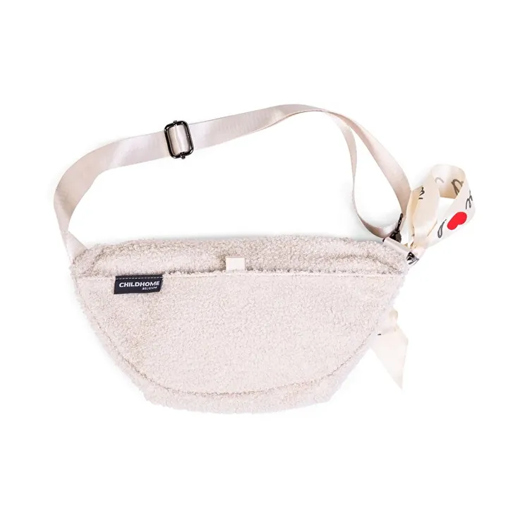 Сумка через плече Childhome Banana bag teddy white, арт. CWBANATW — Photo 17