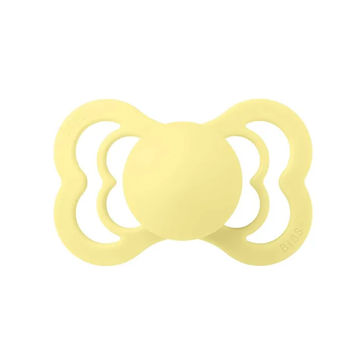 Соска пустушка BIBS Supreme Silicone Symmetrical (симетрична) – Sunshine/Peach Sunset (2 в упаковці) 6міс.+ — Photo 10