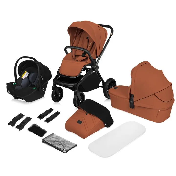 Універсальна коляска 3 в 1 Lionelo MIKA PLUS 3IN1 BROWN RUST — Photo 8