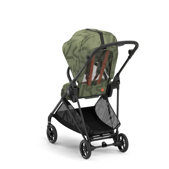 Прогулянкова коляска Cybex Melio Carbon Olive Green (з бампером) — Photo 10