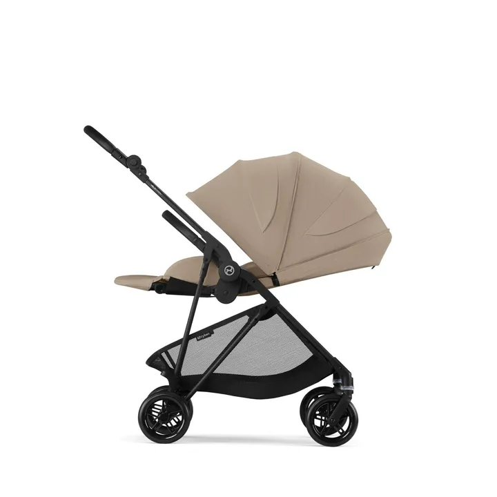 Прогулянкова коляска Cybex Melio Carbon Almond Beige (з бампером) — Photo 11
