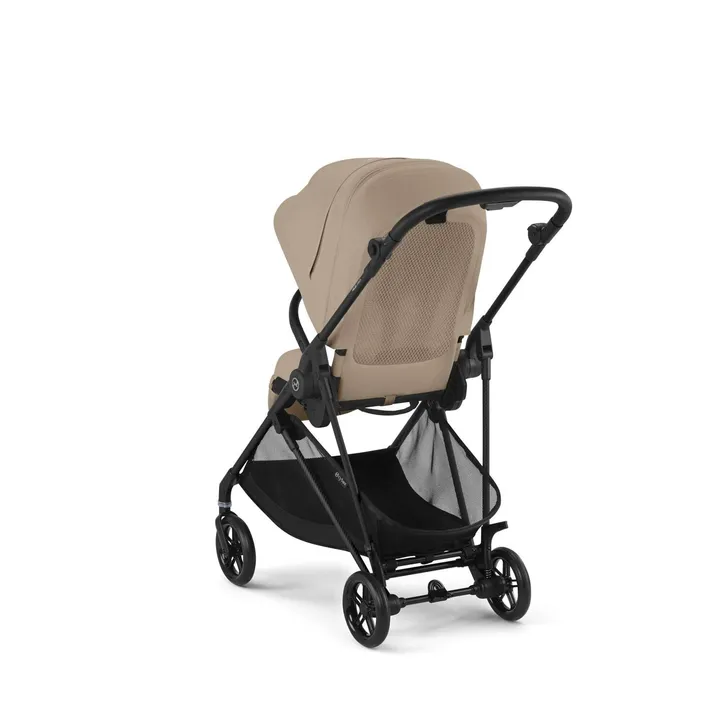 Прогулянкова коляска Cybex Melio Carbon Almond Beige (з бампером) — Photo 12