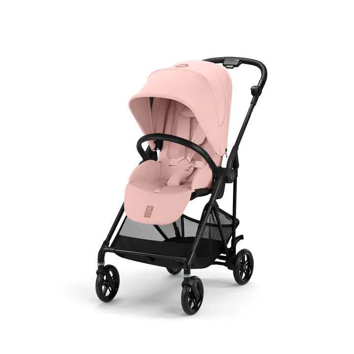 Прогулянкова коляска Cybex Melio Carbon Candy Pink (з бампером) — Photo 7