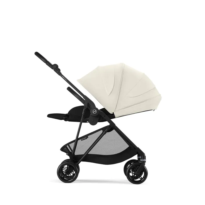 Прогулянкова коляска Cybex Melio Carbon Canvas White (з бампером) — Photo 11