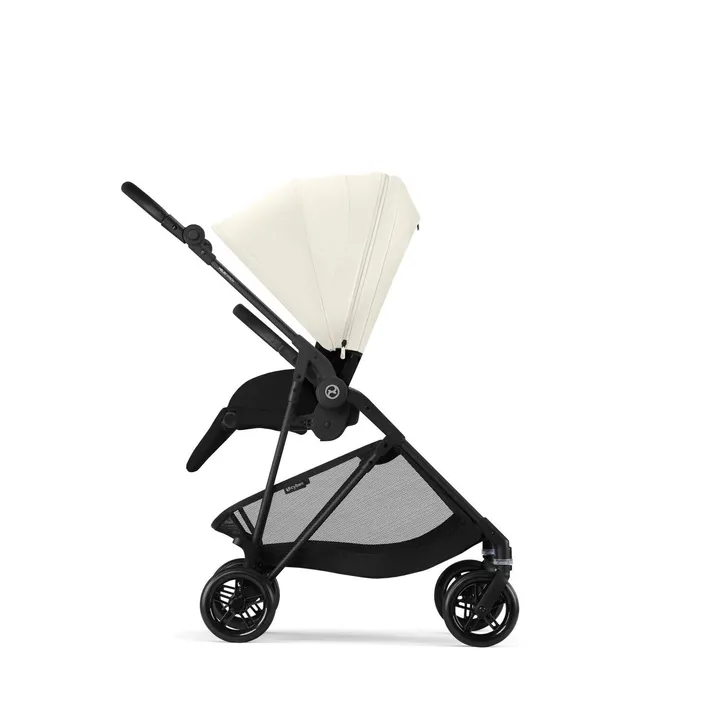 Прогулянкова коляска Cybex Melio Carbon Canvas White (з бампером) — Photo 9