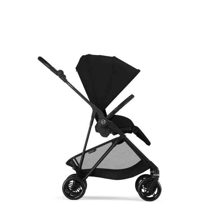 Прогулянкова коляска Cybex Melio Carbon Magic Black (з бампером) — Photo 9