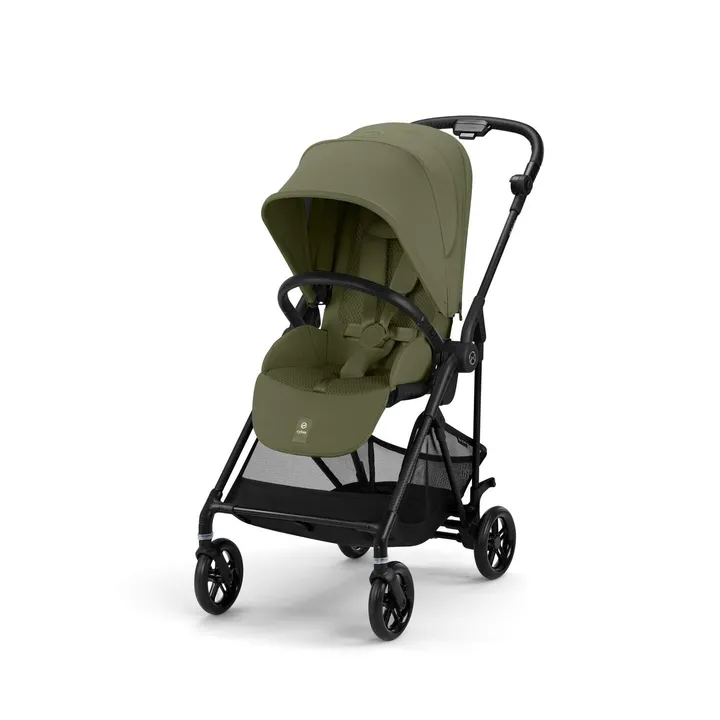 Прогулянкова коляска Cybex Melio Carbon Moss Green (з бампером) — Photo 7