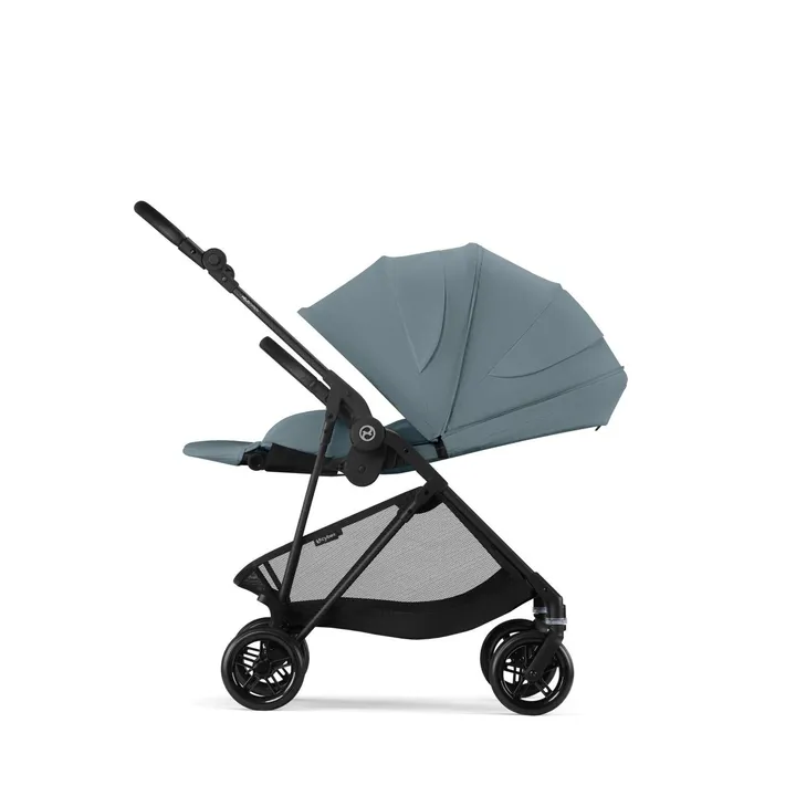  Прогулянкова коляска Cybex Melio Carbon Stormy Blue (з бампером) — Photo 11