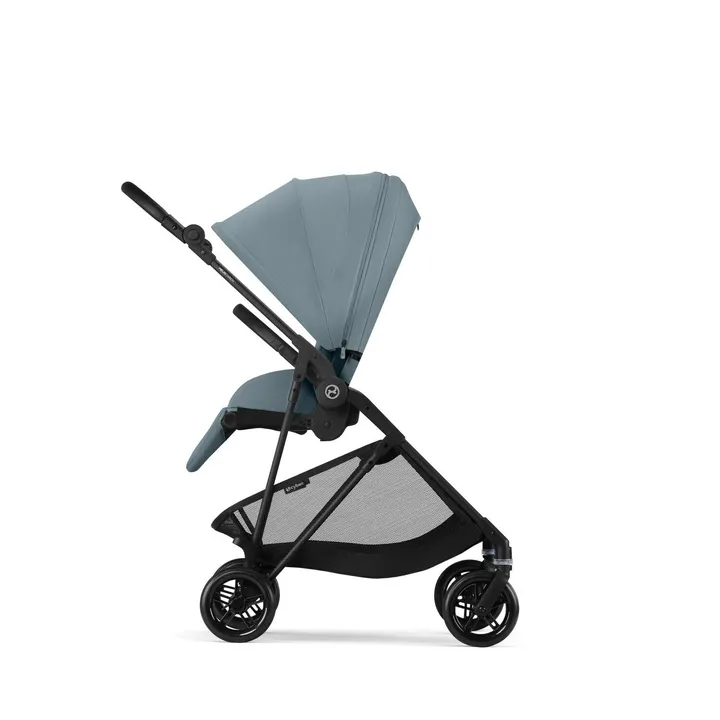  Прогулянкова коляска Cybex Melio Carbon Stormy Blue (з бампером) — Photo 9