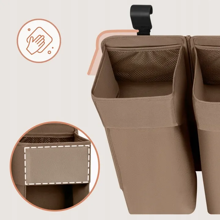 Органайзер для ліжечка Lionelo SIDEPOCKET LARGE BEIGE — Photo 7