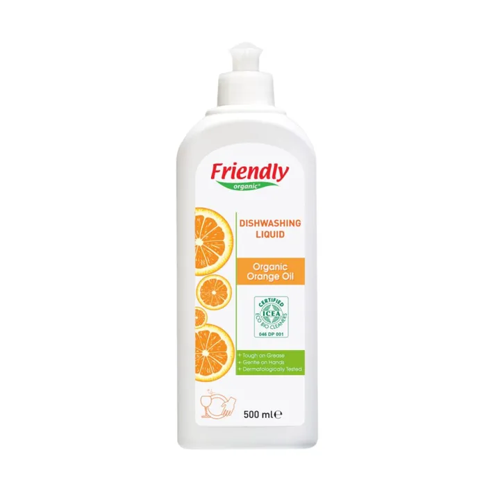 Органічний засіб для миття посуду Friendly Organic з апельсиновою олією 500 мл — Photo 15
