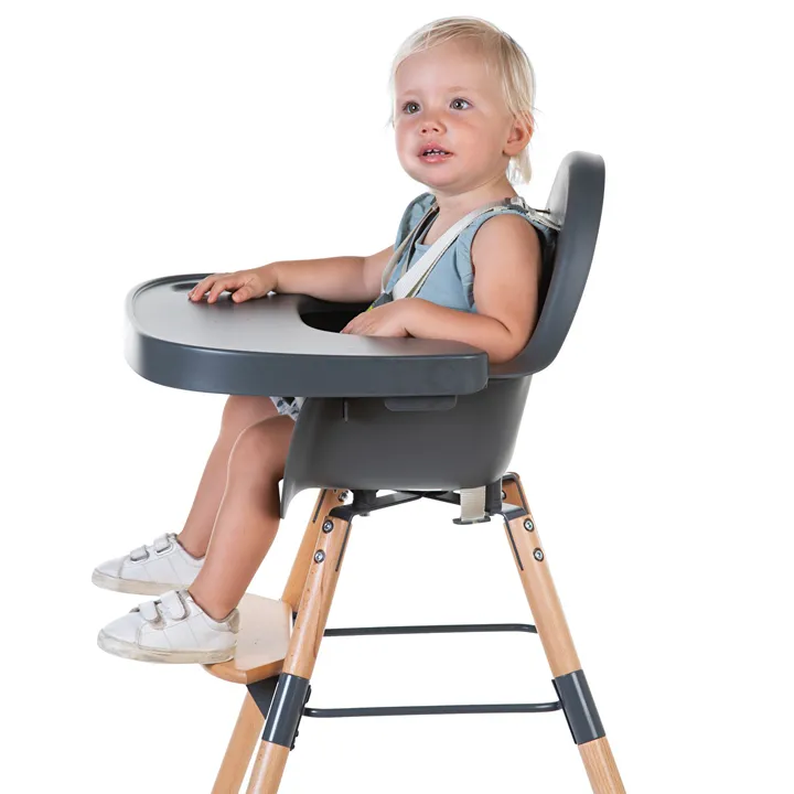 Стілець для годування Childhome Evolu 2 з бампером natural/anthracite, арт. CHEVOCHNA — Photo 24