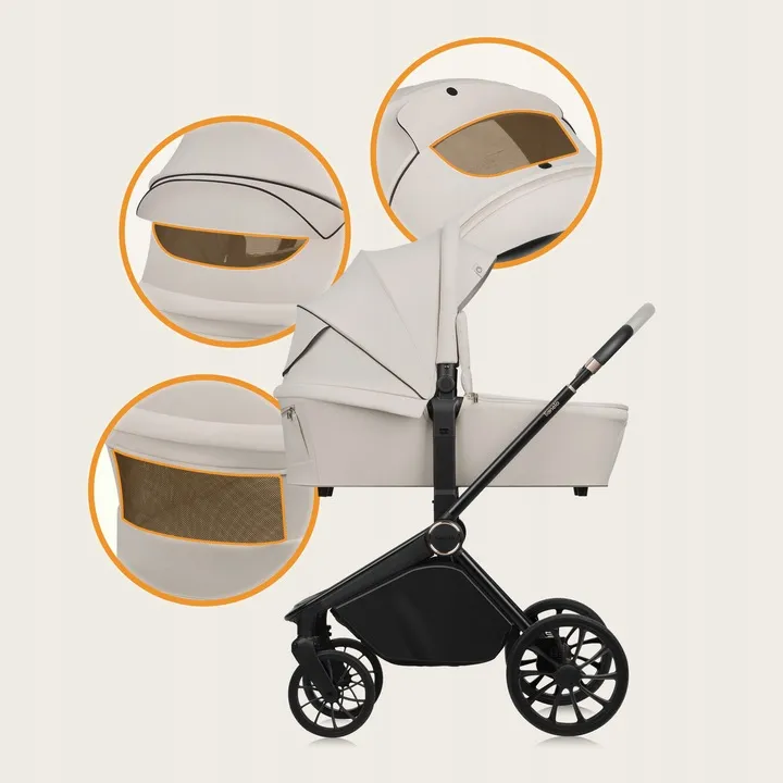 Універсальна коляска 3 в 1 Lionelo MIKA PLUS 3IN1 BEIGE SAND — Photo 7