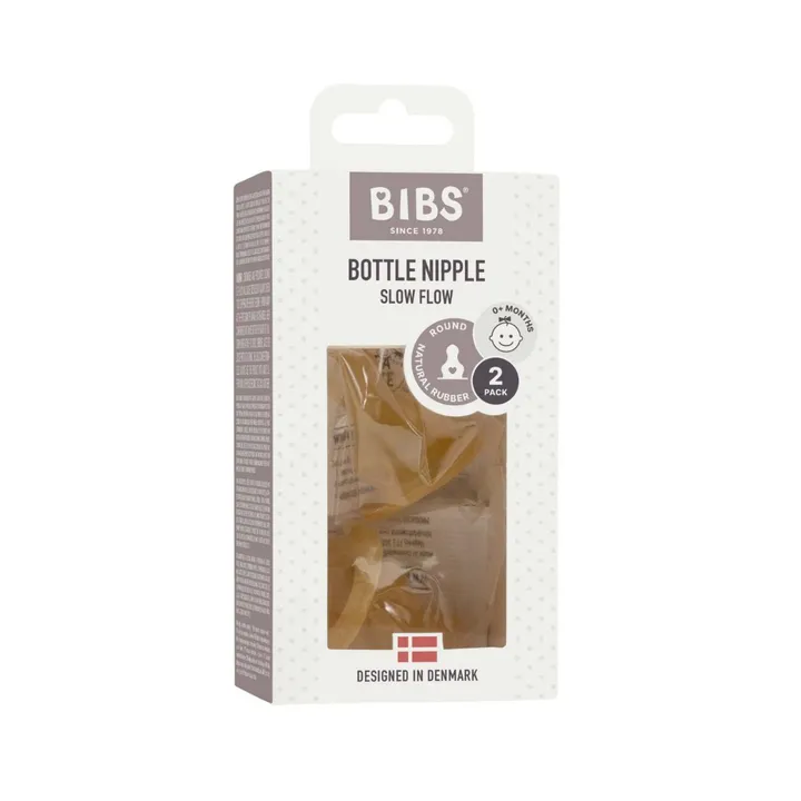 Змінні соски для пляшечки BIBS Bottle Niple 2 pack Latex Slow Flow (повільний потік) — Photo 3