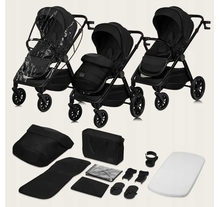 Універсальна коляска 3 в 1 Lionelo LAYLA 3IN1 BLACK ONYX — Photo 7