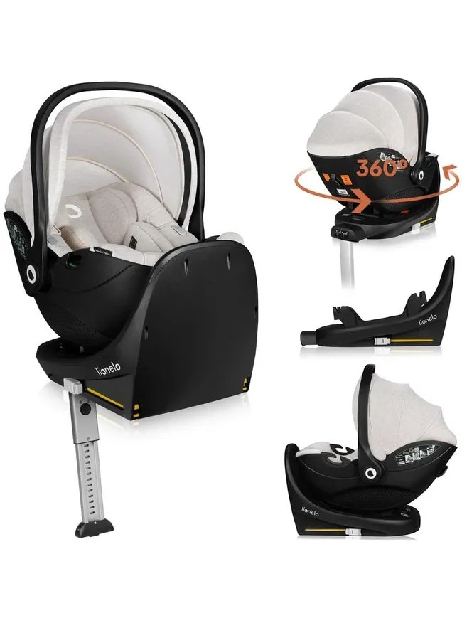 База з автокріслом Lionelo MOXIE I-SIZE SET BEIGE SAND — Photo 2