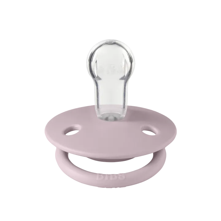 Соска пустушка BIBS De Lux Silicone Round (кругла) – Dusky Lilac 0-36 міс. — Photo 3