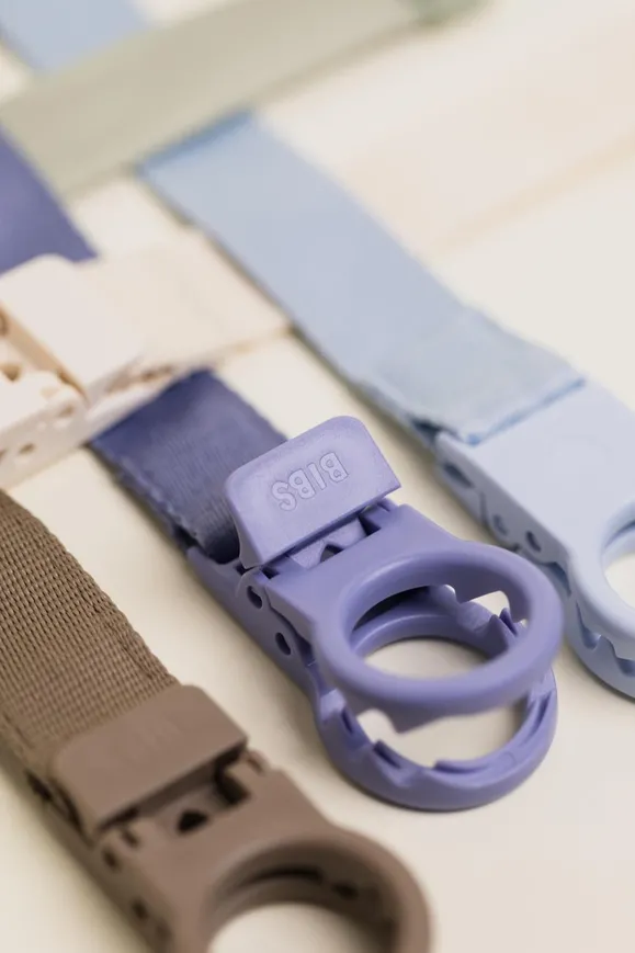 Тримач-стрічка для пустушки з петлею BIBS Pacifier Clip Loop Sage — Photo 26