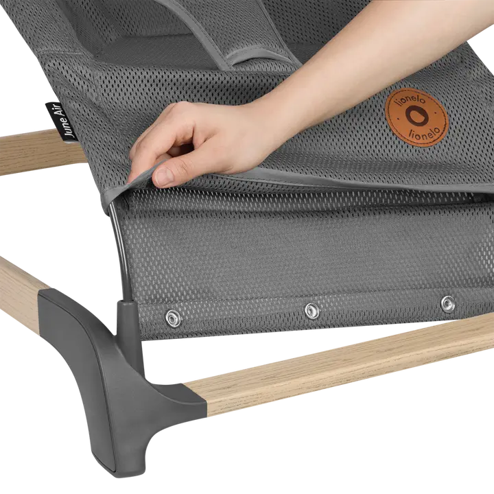 Дитячий шезлонг Lionelo JUNE AIR GREY GRAPHITE — Photo 6