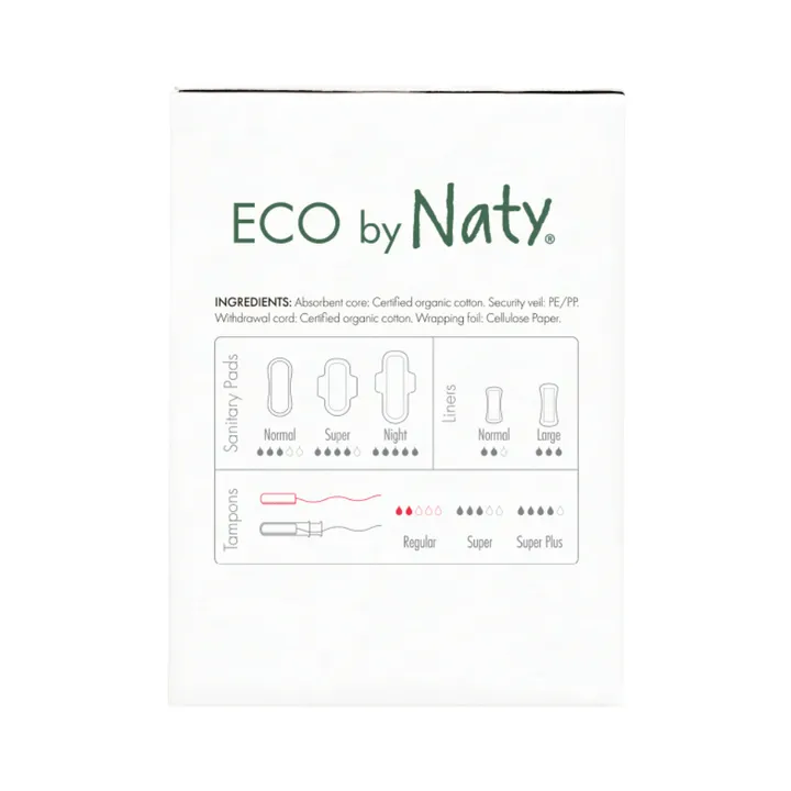 Органічні тампони Eco by Naty Regular 18 шт — Photo 19