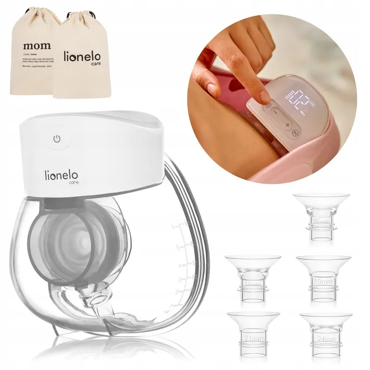 Молоковідсмоктувач Lionelo FIDI FREE LUMI WHITE NATURAL — Photo 5