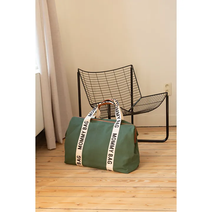 Сумка Childhome Mommy bag Signature canvas green, арт. CWMBBSCGR — Photo 21