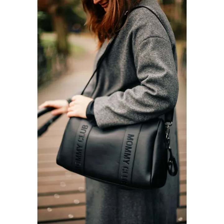 Сумка Childhome Mommy club Signature vegan leather black, арт. CWMCSLBL — Photo 25