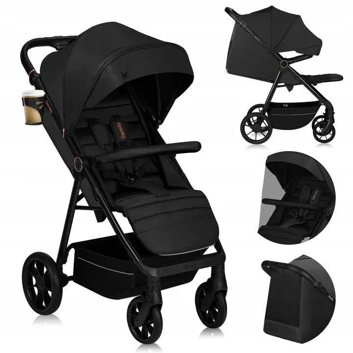 Прогулянкова коляска Lionelo MIRA BLACK ONYX — Photo 9