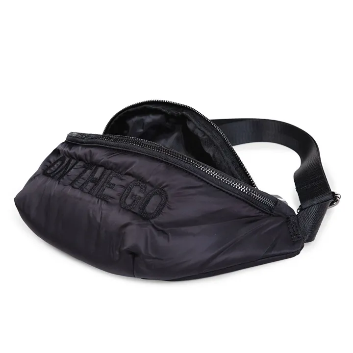 Сумка через плече Childhome Banana bag puffered black, арт. CWBANAPBL — Photo 20