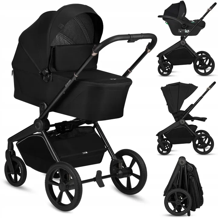Універсальна коляска 3 в 1 Lionelo FREYA 3IN1 BLACK ONYX — Photo 8