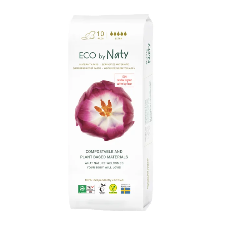 Післяпологові органічні прокладки Eco by Naty 10 шт — Photo 9