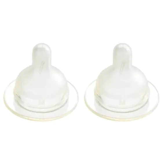 Силіконова соска до пляшечки для годування Difrax S-bottle Wide середня (2шт)