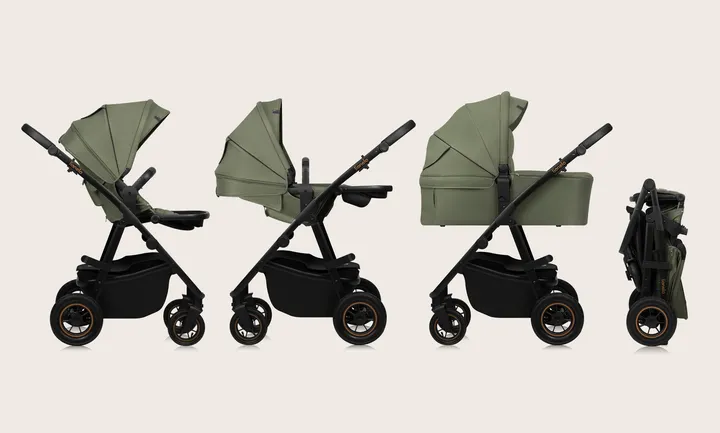 Універсальна коляска 2 в 1 Lionelo AMBER PLUS GREEN FOREST — Photo 8