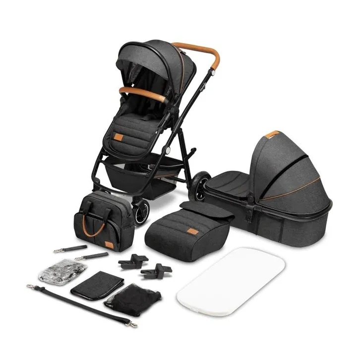 Універсальна коляска 2 в 1 Lionelo AMBER GREY GRAPHITE — Photo 3
