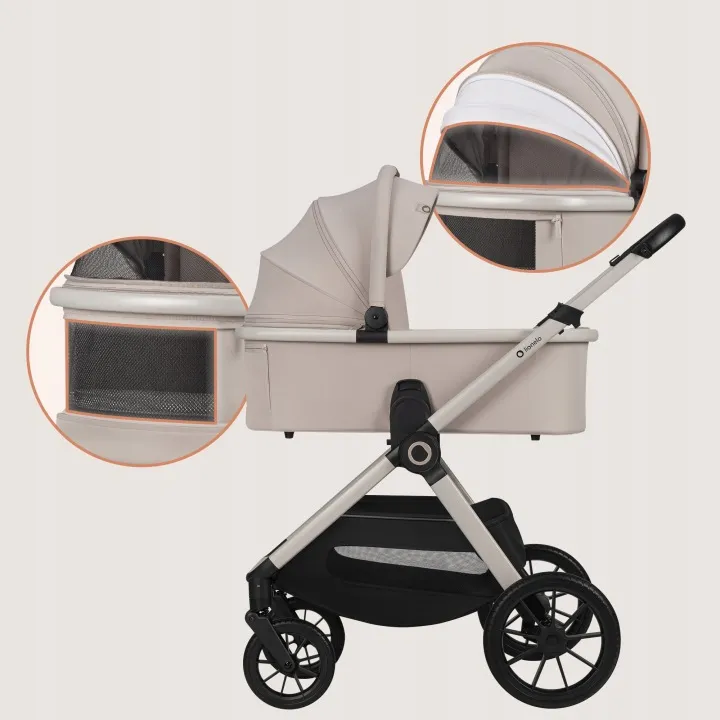 Універсальна коляска 2 в 1 Lionelo LAYLA 2IN1 BEIGE SAND — Photo 8