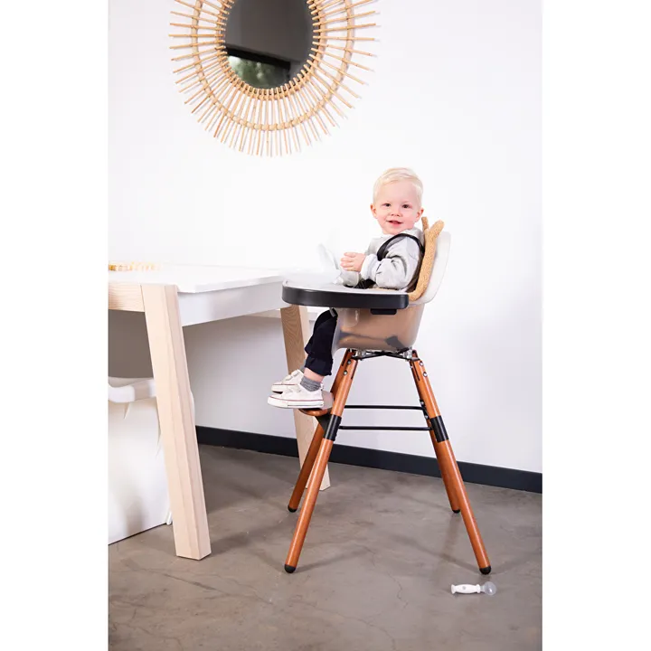 Стілець для годування Childhome Evolu 2 з бампером nut/frosted, арт. CHEVOCHFR — Photo 20