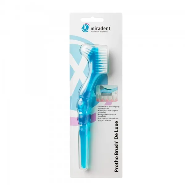 Щітка для очищення зубних протезів Protho Brush De Lux - Blue, (Miradent)