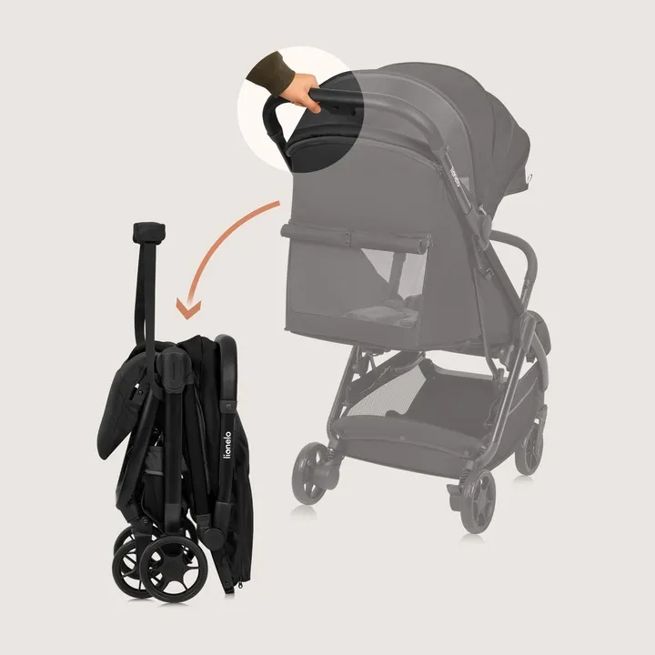 Прогулянкова коляска Lionelo JULIE AIR BLACK ONYX — Photo 6