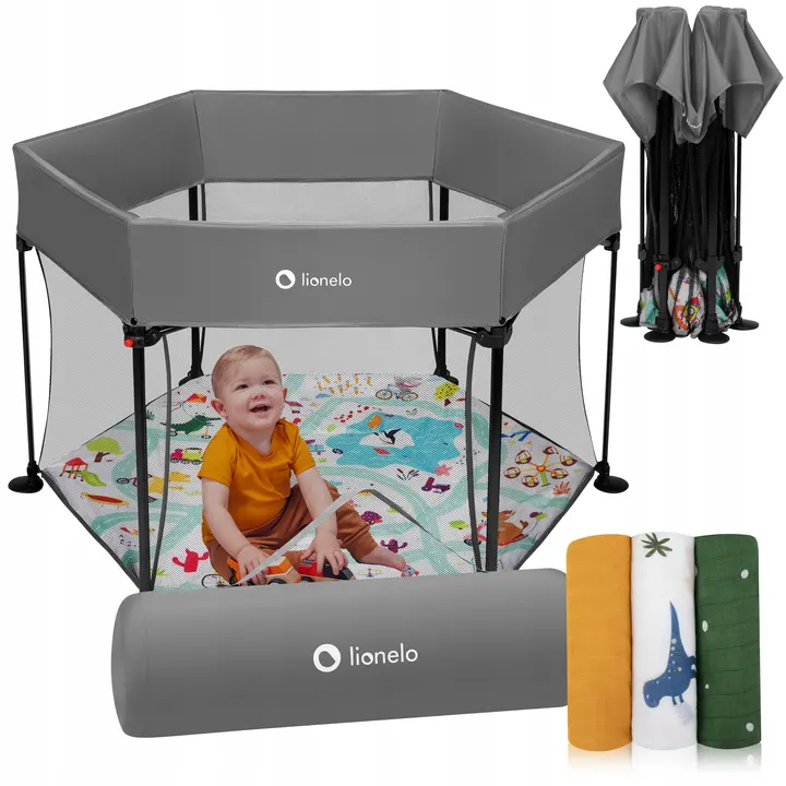 Манеж Lionelo ROEL PLUS GREY MULTICOLOR — Photo 6
