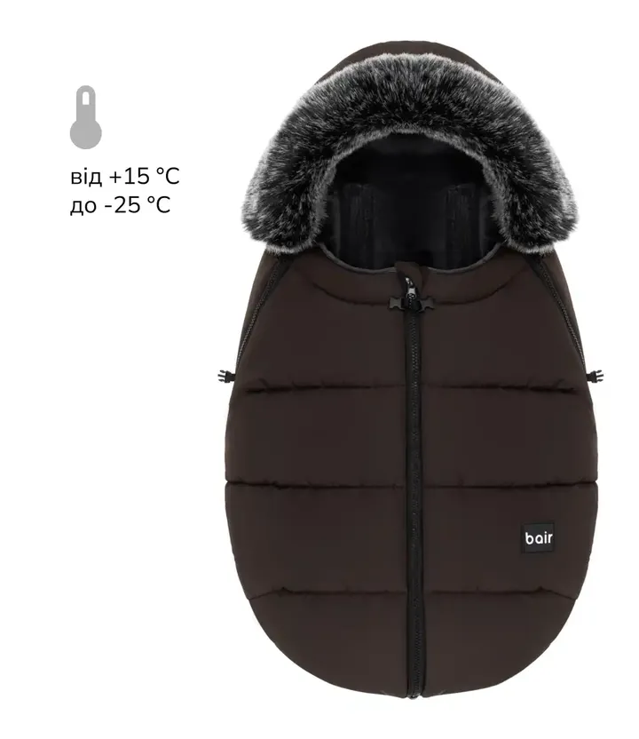 Зимовий конверт Bair Cocon Mini Dark Choсolate — Photo 2