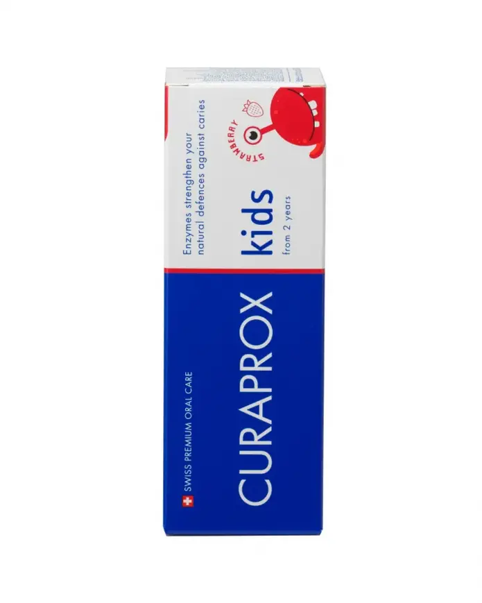 Зубна паста дитяча Curaprox kids 0+ (полуниця) з фтором — Photo 3