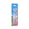 Зубна щітка від 0 до 18 місяців First Brush (2 шт) - Pink, (Brush-baby) — Photo 1