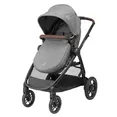 Коляска MAXI-COSI ZELIA S TRIO Grey (Black Frame/Brown Leather + CabrioFix S i-Size + сумка) — Photo 9