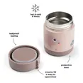 Термоc для їжі Tiny farm Powder 300 ml Done by Deer (пудровий) — Photo 2