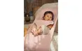 Шезлонг для немовлят BabyBjorn Bouncer BLISS Woven Petal Quilt Dusty Pink — Photo 6