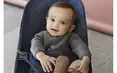 Шезлонг для немовлят BabyBjorn Bouncer BLISS Woven Navy Blue Classic Quilt — Photo 6
