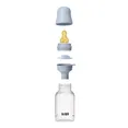 Дитяча пляшечка BIBS Baby Bottle Round Latex 150 мл Slow Flow (повільний потік) Blush — Photo 5
