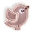 Силіконова тарілка для перекусів Done By Dear Stick&amp;Stay Birdee Пудра