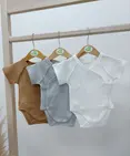 Боді на запах з коротким рукавчиком для немовля (White) 56р.