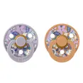 Пустушка BIBS x Liberty Colour Latex Round (кругла) June Blossom – Pumpkin Mix (2 в упаковці) 0-6 міс.